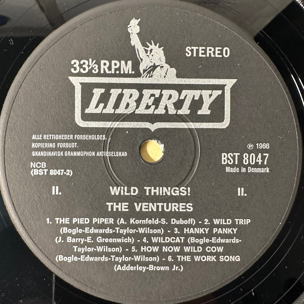 The Ventures ‎– Wild Things! (Дания 1966г.)