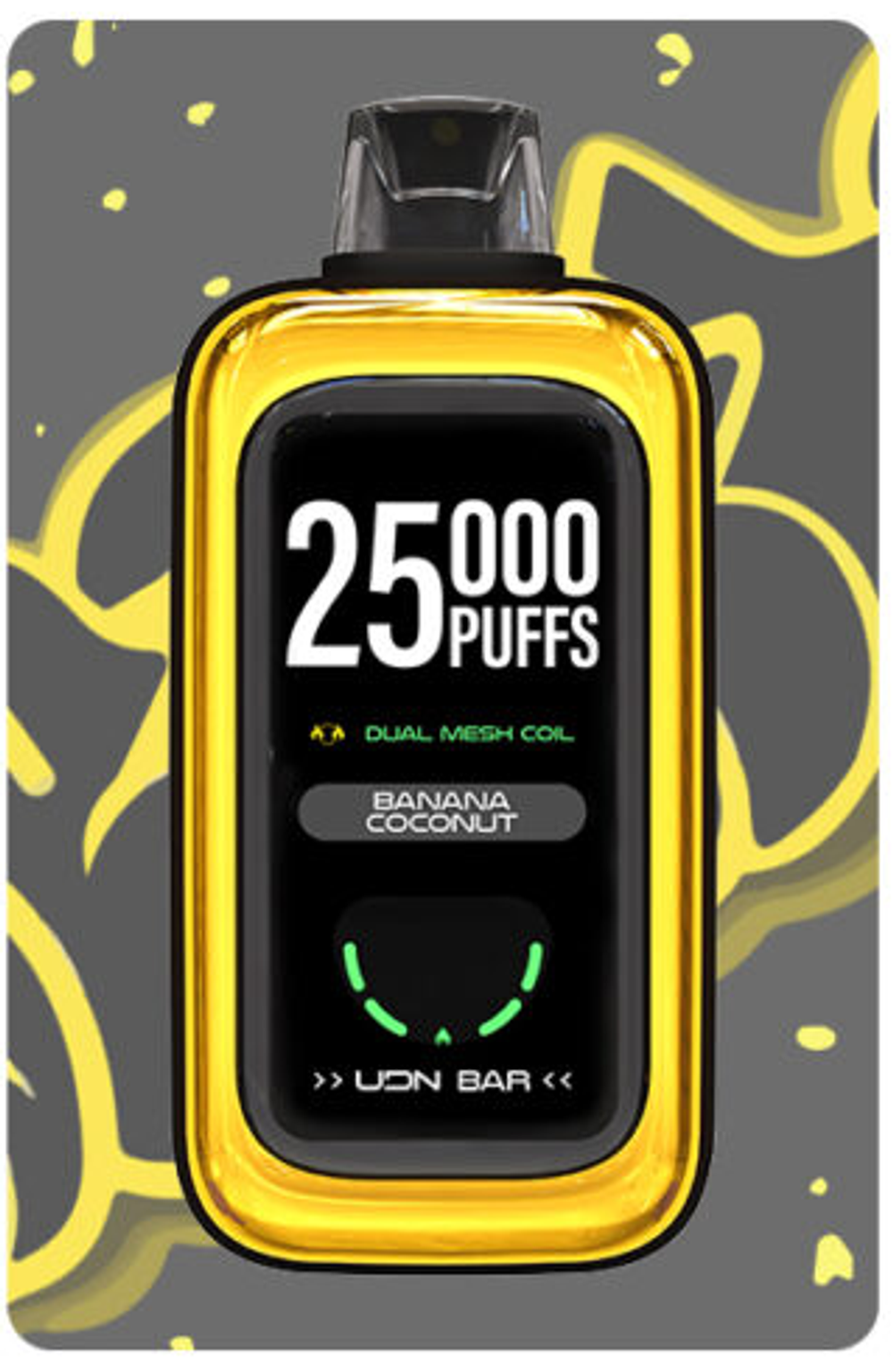 UDN BAR 25000 Banana coconut - банан-кокос 25000 затяжек 20мг (2%)