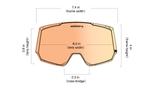 Горнолыжная маска 100% Snowcraft XL / White / Hiper White Mirror Lens / на широкое лицо