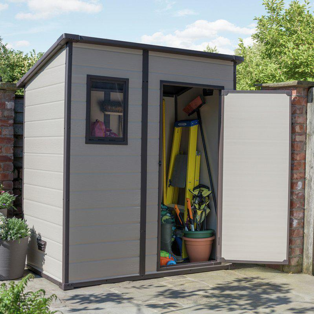 Пластиковый сарай Keter Manor Pent 6x4 beige