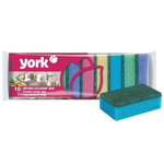 Губки для посуды Миди 10 шт 8х5х2,5см YORK