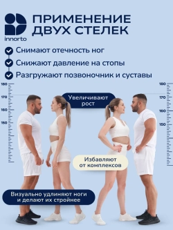 Стельки для увеличения роста, 1 пара