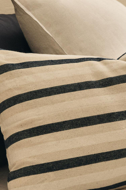 ZARA HOME ЧЕХОЛ ДЛЯ ДЕКОРАТИВНОЙ ПОДУШКИ В ПОЛОСКУ, СИНИЙ