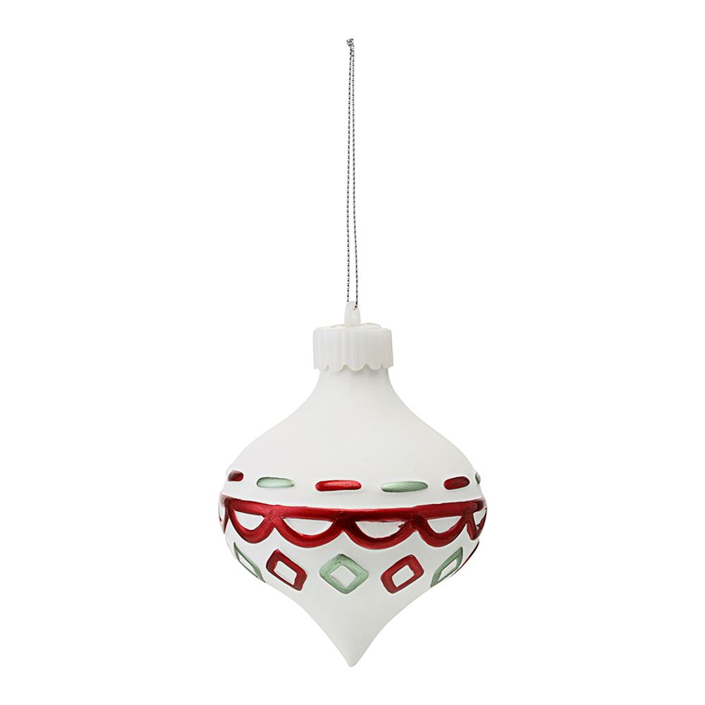 Набор ёлочных украшений с подсветкой Festive embroidery из коллекции New Year Essential, 4 шт.