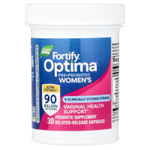 Nature's Way, Fortify Optima, пробиотики и пребиотики для женщин, улучшенная формула для ухода, 90 млрд КОЕ, 30 капсул с отсроченным высвобождением