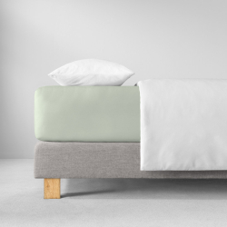Простыня на резинке 100x200 Estella 565 verde светло-зеленая