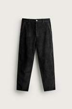 ВЕЛЬВЕТОВЫЕ БРЮКИ CARROT FIT С ЭФФЕКТОМ ПОТЕРТОСТИ — ZARA