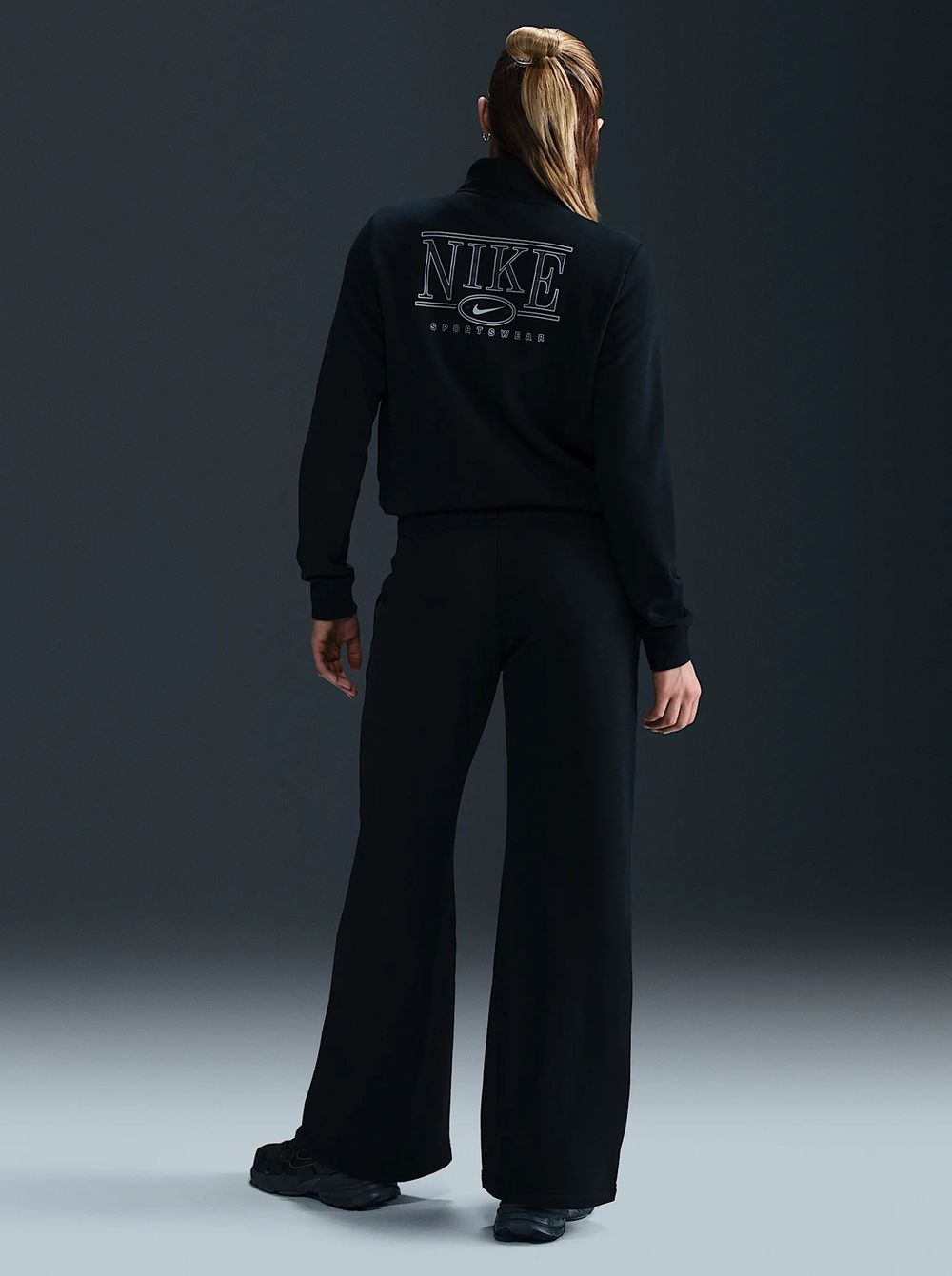 Брюки спортивные женские NIKE W NSW CLUB FLC MR GX WIDE PNT