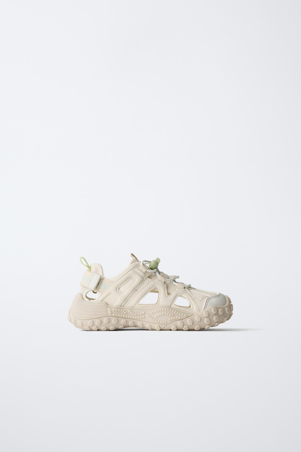 ZARA BAREFOOT КРОССОВКИ С ВЫРЕЗАМИ, ЭКРЮ
