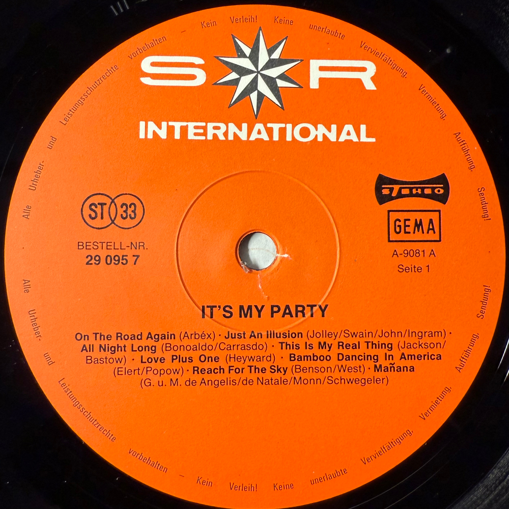 Сборник It's My Party - 48 Hits For Dancing 3LP (Германия 1982г.)