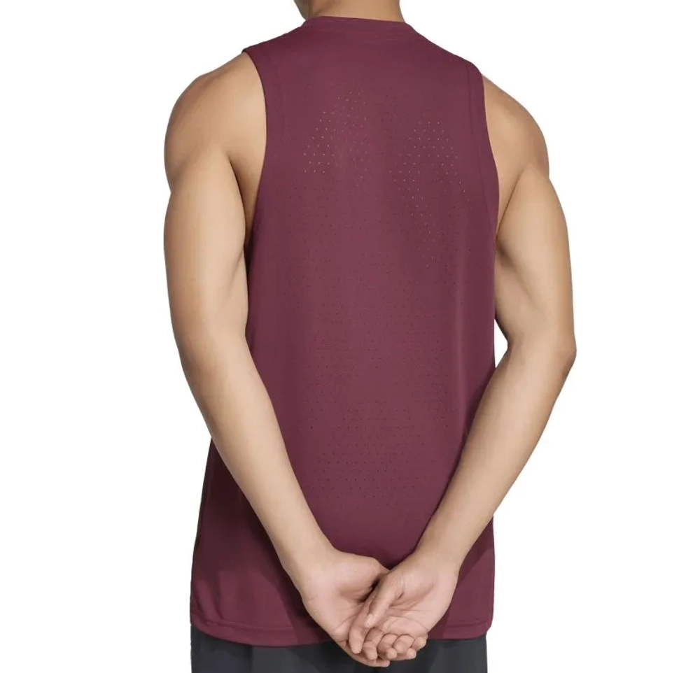 Мужская теннисная футболка Adidas Sleeveless - maroon