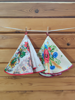 Полотенце кухонное, круглое, 2 шт, вафельное полотно
