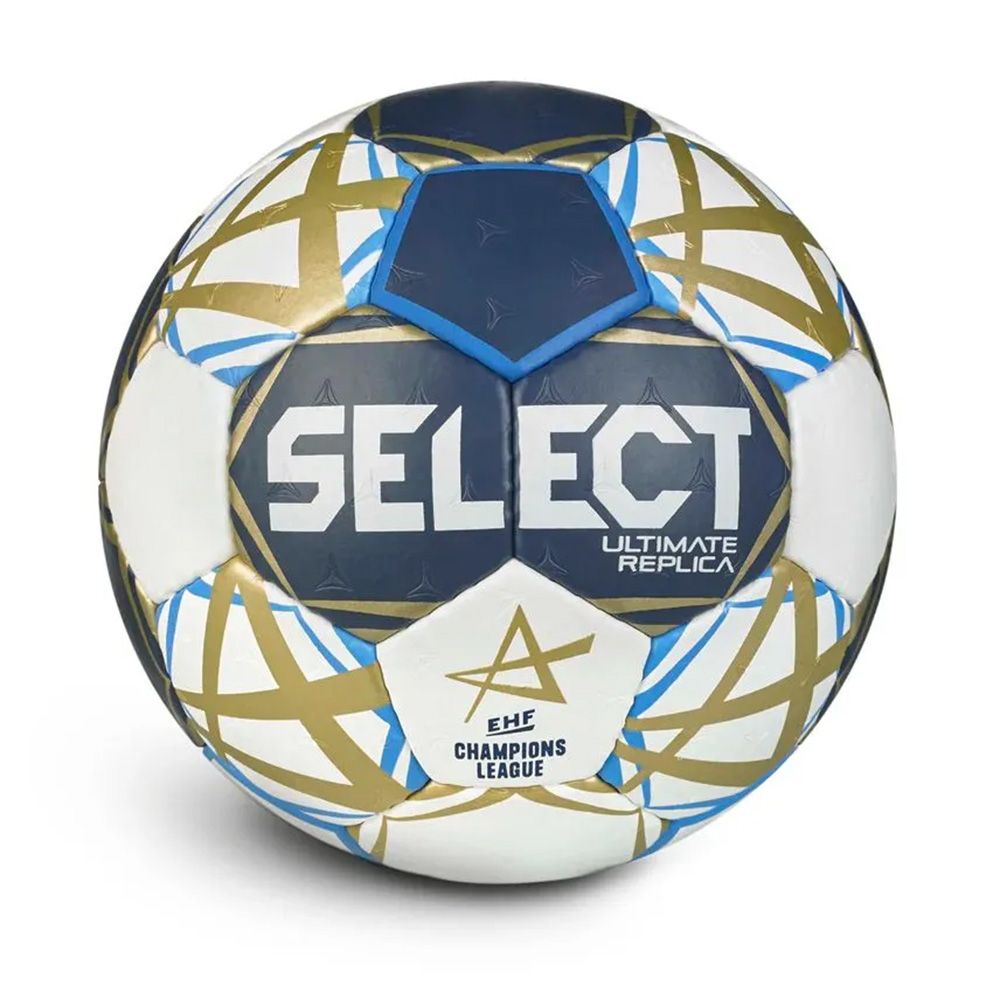 Мяч ганд. SELECT Ultimate Replica v25, 1671854209, р.2 (Jr), EHF Appr, ПУ, руч.сш, тсине-бело-золот.