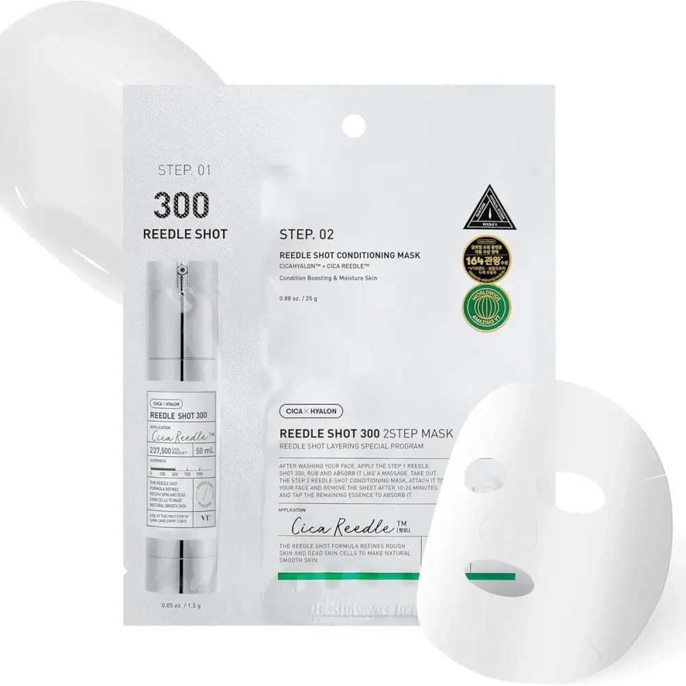 VT Cosmetics Reedle Shot 300 2 Step Mask интенсивная двухфазная маска с микроиглами