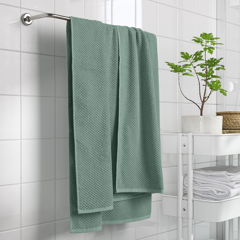 IKEA GULVIAL  (ИКЕА ГУЛВИАЛ)  -  Полотенце банное, бирюзовое, 100x150 см