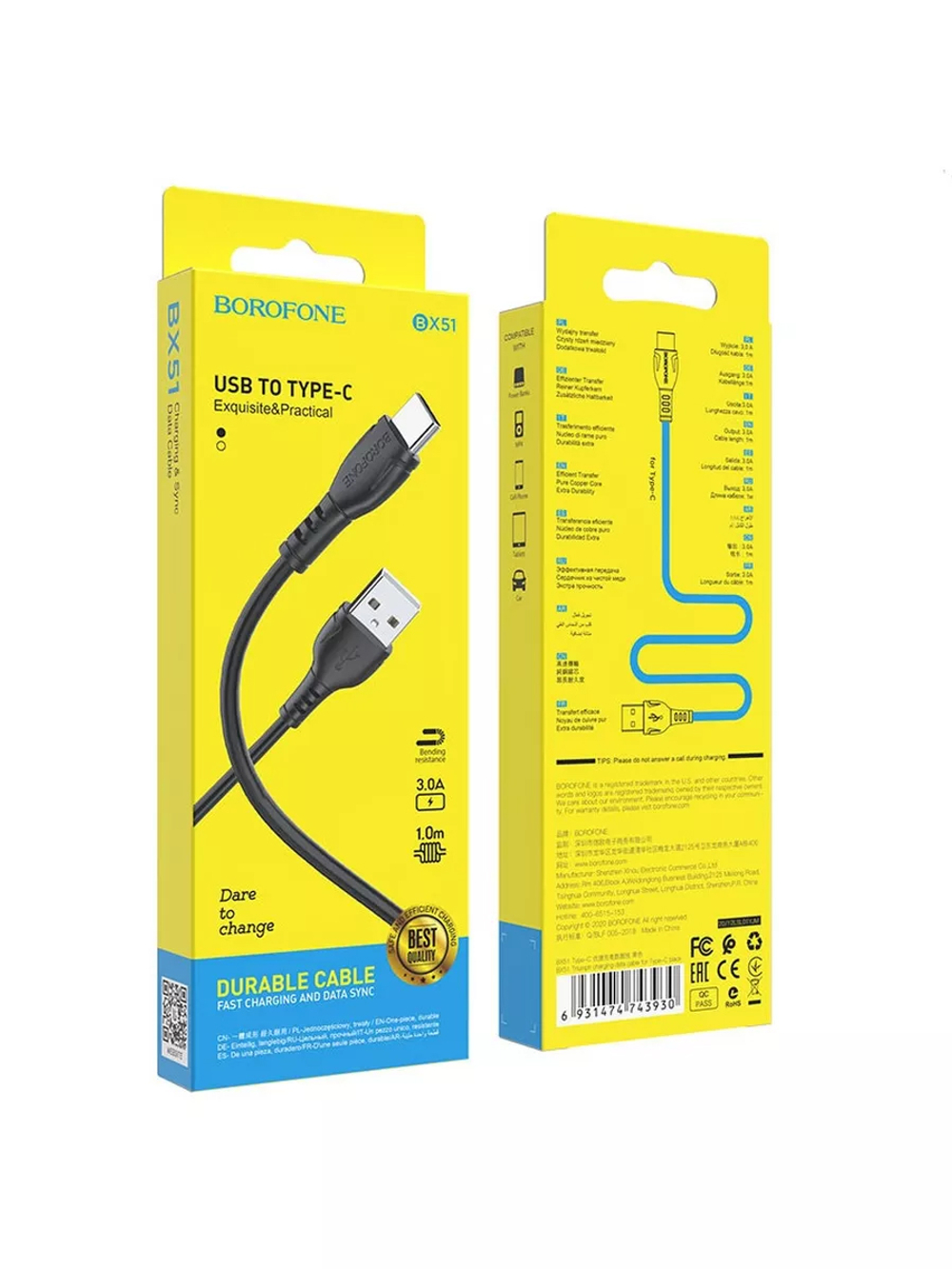Кабель USB на Type-C (USB-C) BX51