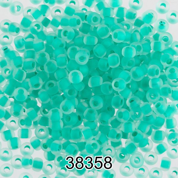 Бисер Preciosa 10/0 (2.3 мм), 500 г, 38358 (Ф204) зеленый мат.