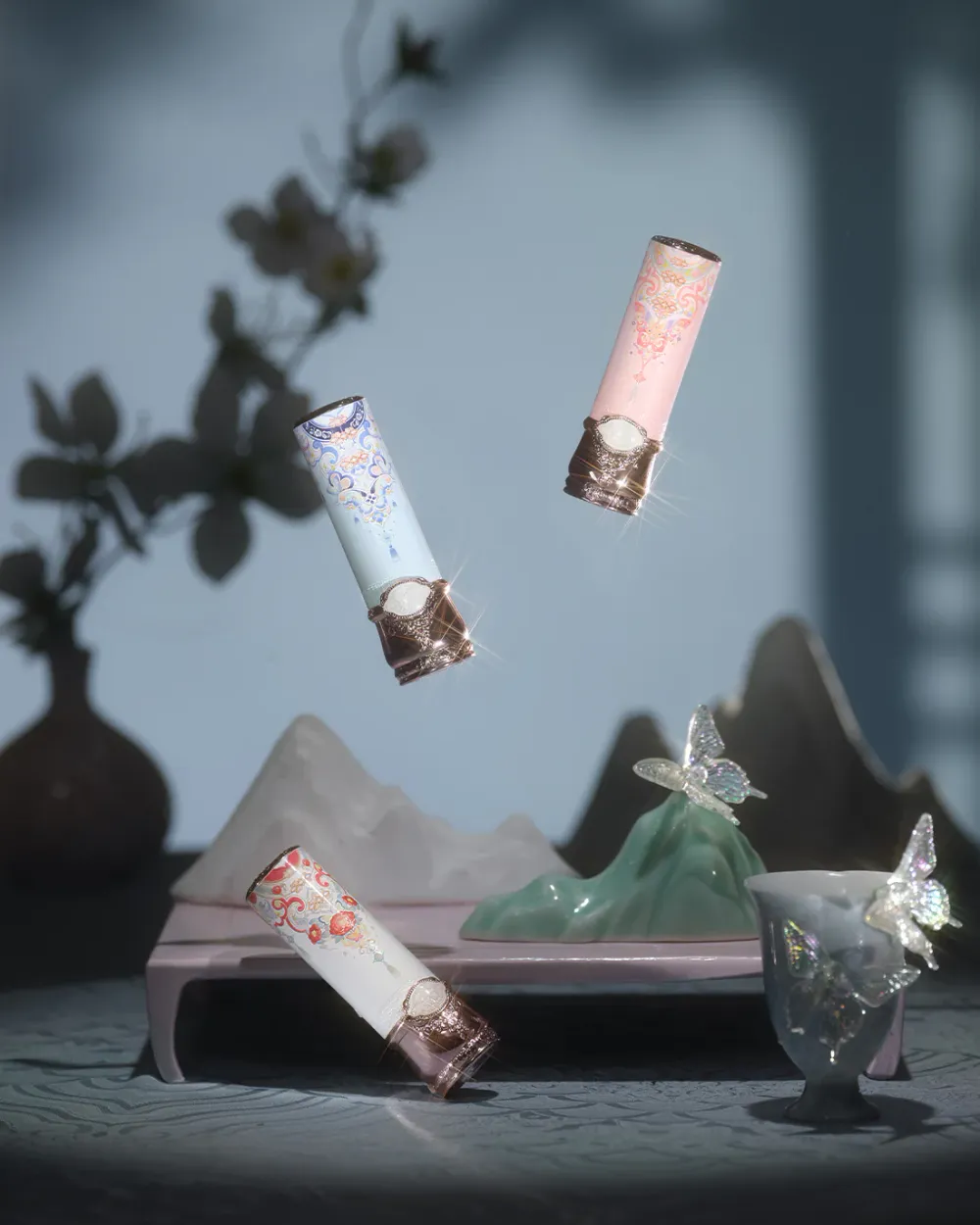 Блестящая помада Flower Knows Butterfly Cloud Collar Glossy Lipstick - C08 Sunset Clouds