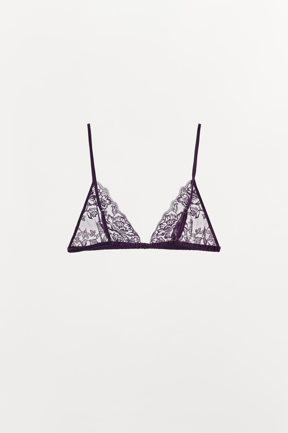 КРУЖЕВНОЙ БЮСТГАЛЬТЕР С ТРЕУГОЛЬНЫМИ ЧАШКАМИ — ZARA