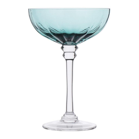 Рюмка коктейльная 235 мл голубая "Azure" d 11,6 см h16,5 см P.L. - BarWare [4]