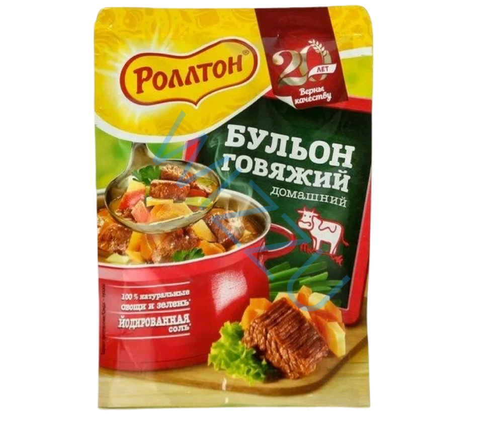 Бульон Роллтон говяжий домашний 90г