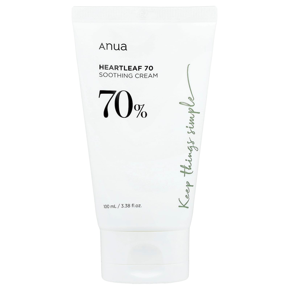 Anua, 70% успокаивающий крем Heartleaf, 100 мл (3,38 жидк. унц.)