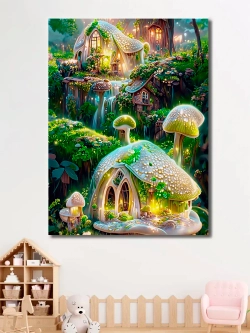 Картина "Деревня фей", модульная 30х40см 1шт.
