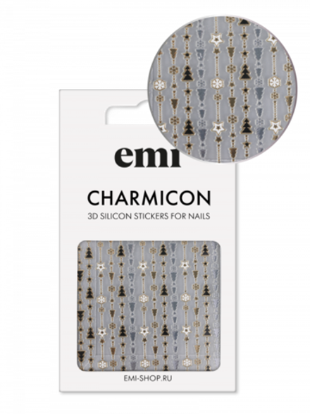 Charmicon 3D Silicone Stickers №200 Гирлянда