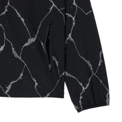 Мужская теннисная куртка Lacoste Reflective Crocodile Print - black