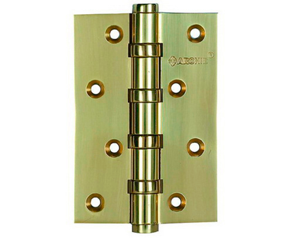 Петля ARCHIE-LONGO A010-C нефиг 100x70x3-4BB-124 латунь