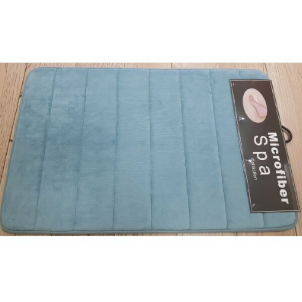 Коврик для ванной комнаты "Мемори страйпс" (Memory stripes) 50*80 Light-blue голубой