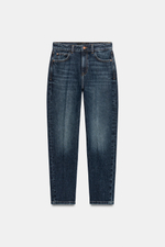 ДЖИНСЫ Z1975 MOM FIT СО СТРЕЛКАМИ И ВЫСОКОЙ ПОСАДКОЙ — ZARA