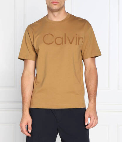 футболка flock logo Calvin Klein - коричневый(K10K110609)