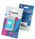 Зарядное от USB аккумуляторов 1.2В AA/AAA 2-слота Космос KOC801USB (Заряд от 8 до 19 часов)