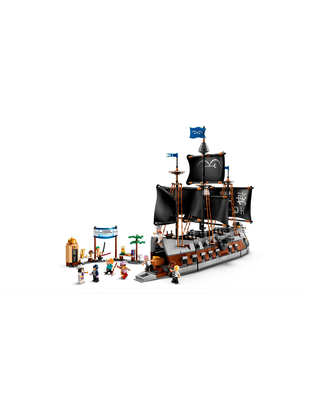 Конструктор Лего Ван Пис Морской линкор Гарпа 75646 | LEGO One Piece Garp's Marine Battleship | корабль 1 705 деталей 9+