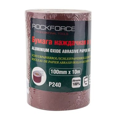 Бумага наждачная 100ммх10м в рулоне (P240) RockForce##Rock FORCE RF-SR4240A