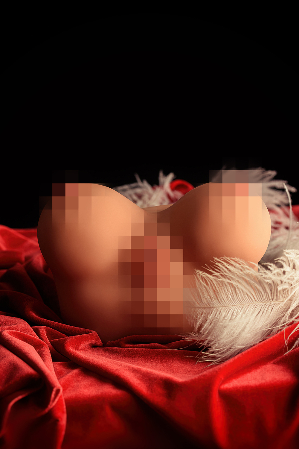 Мастурбатор реалистичный Kokos Juliana Breast с вибрацией и ротацией телесный 20 см