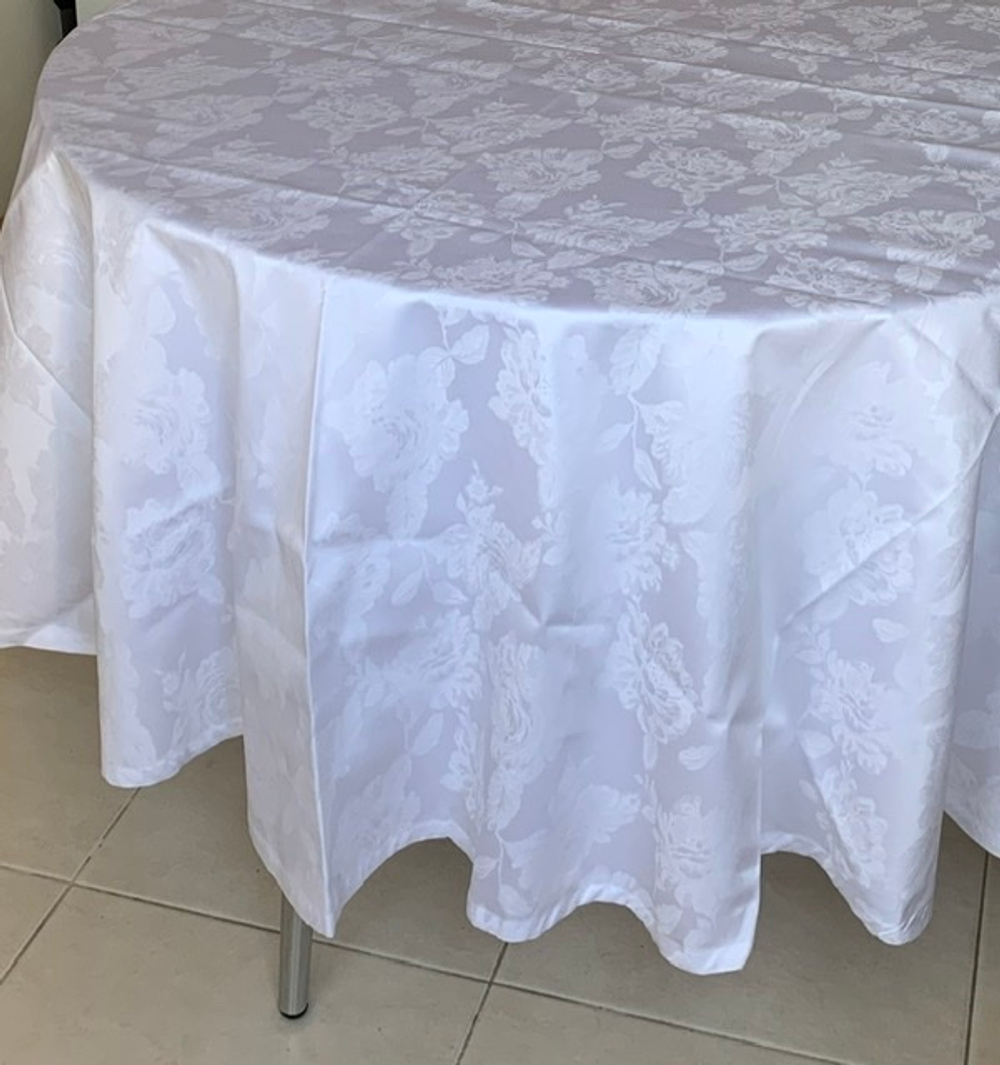 Скатерть 220 и 12 салфеток Palombella Brenda белые