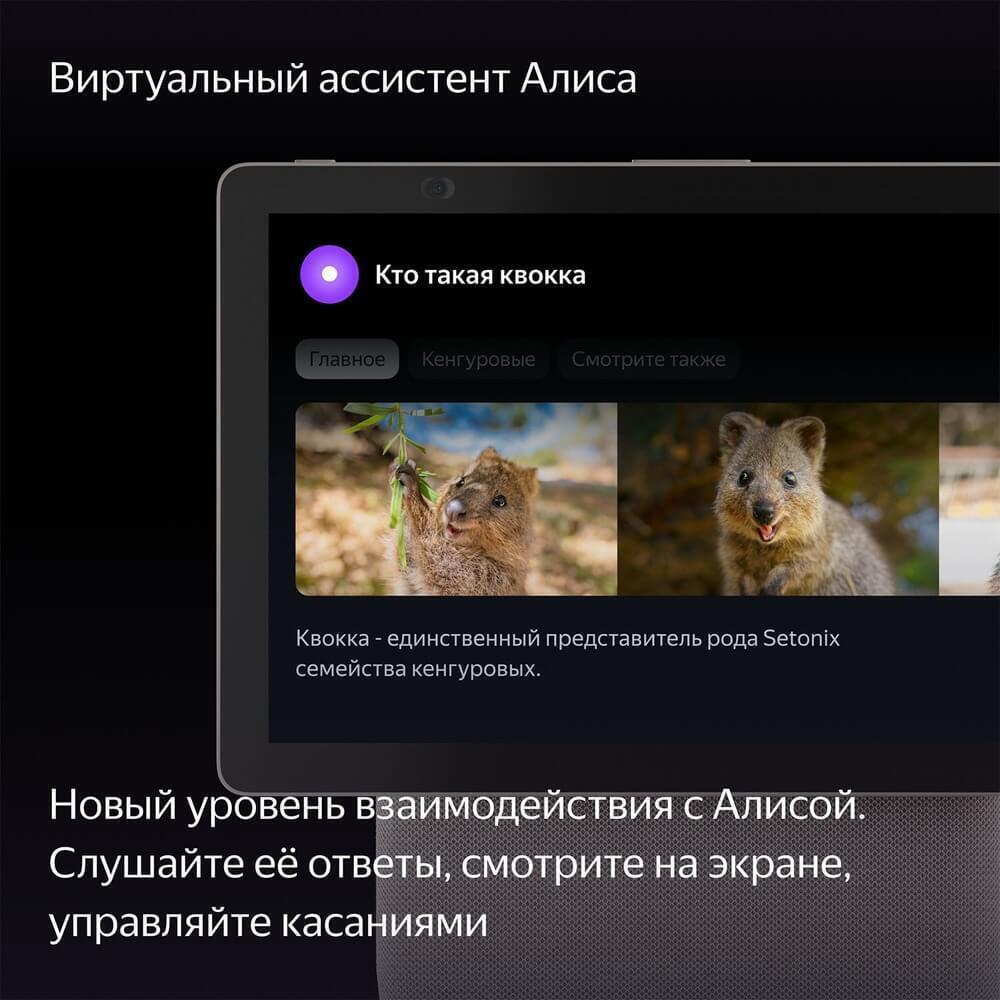 Умная колонка Яндекс Станция Дуо Макс Zigbee бежевая