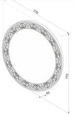 Зеркало Континент "Royal LED" D770