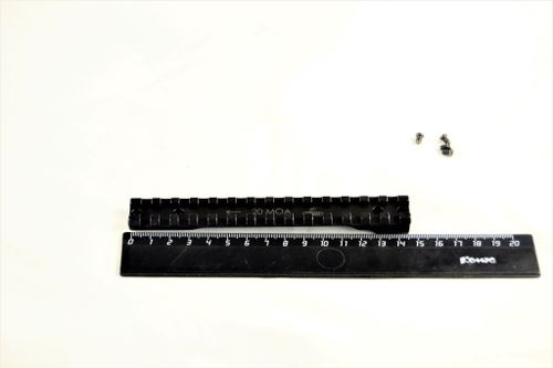 Планка Rusan Picatinny Military Mauser K98 (без болтов, с отверстиями B=105) -20MOA (010-38-20MOA)