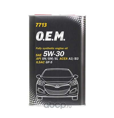 Масло моторное MANNOL 5W-30 OEM for Korean Cars SN 1л. METALL