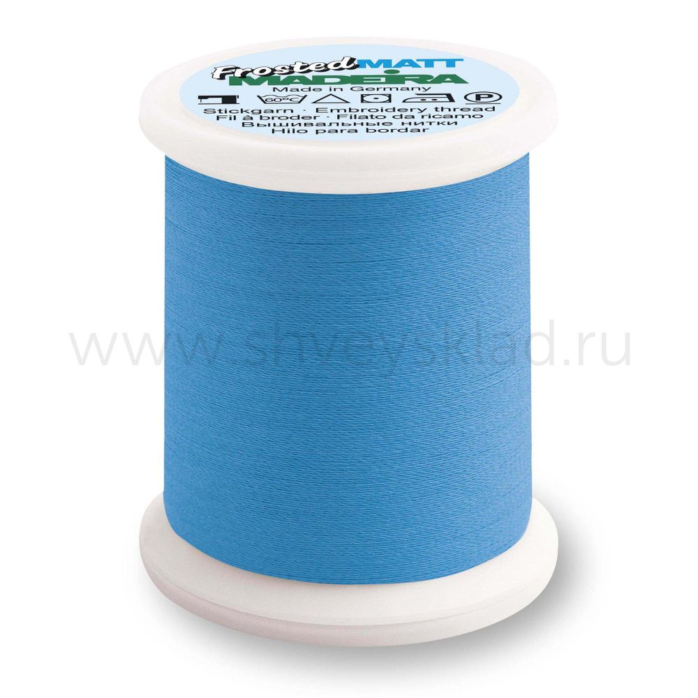 Нитки вышивальные супер матовые Madeira Frosted Matt №40, 500 м, цв. 7797, 9848, 1 катушка