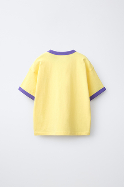 ZARA - FRUIT OF THE LOOM™ , ФУТБОЛКА С ВЫШИВКОЙ, ЖЕЛТЫЙ