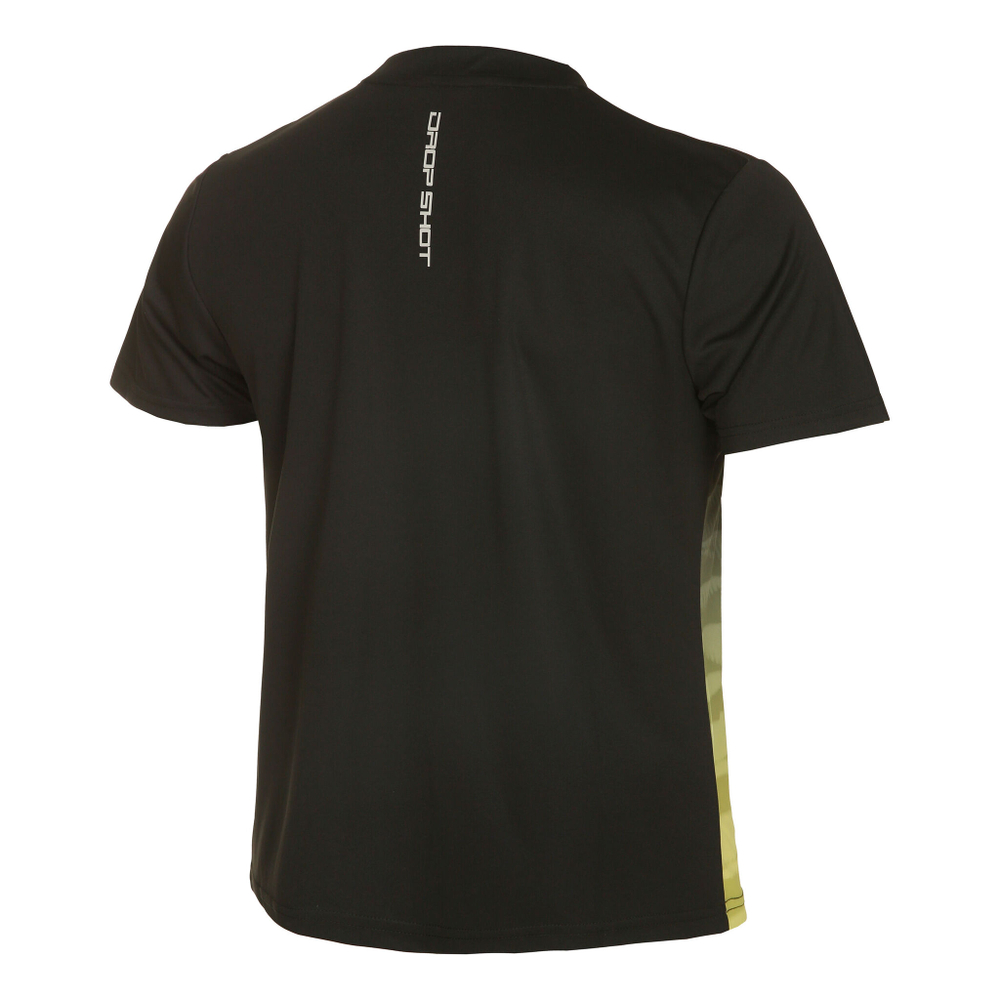 Мужское теннисное поло Drop Shot Rayco T-Shirt Men - Black, Yellow
