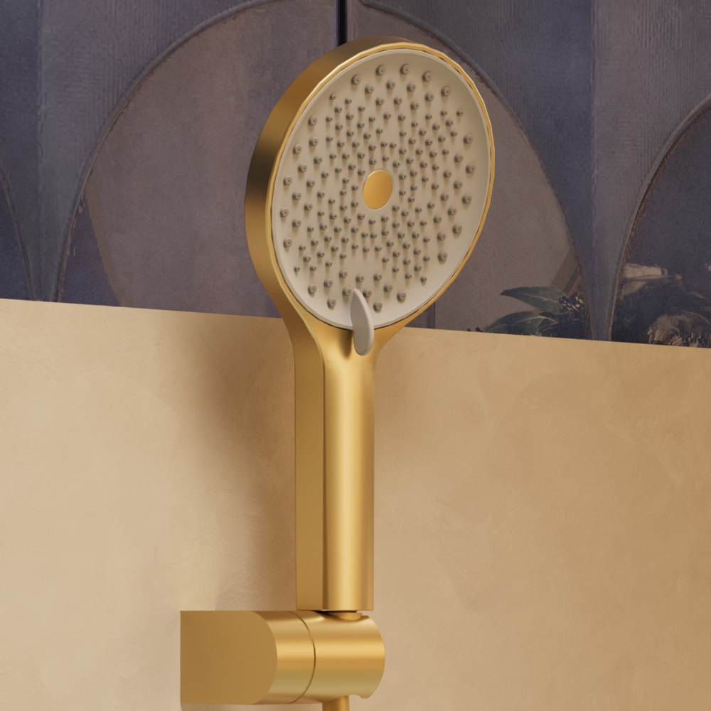 Смеситель для ванны Vincea Феерие (Feerie) VTFW-5FE2BG, брашированное золото