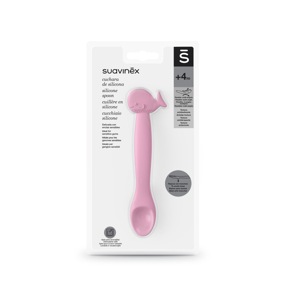 Силиконовая ложка для кормления Suavinex