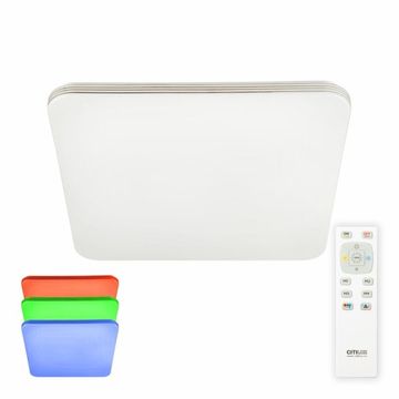 Потолочный светодиодный светильник с пультом CL714K480G белый/хром Симпла Citilux