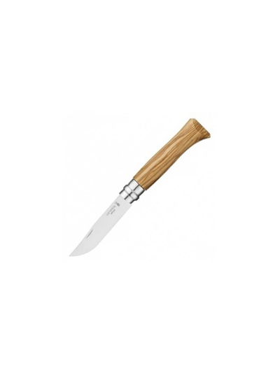 Нож Opinel №8, нержавеющая сталь, рукоять из оливкового дерева в картонной коробке, 002020