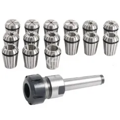 Цанговый патрон Optimum MK2 / M10 / ER25 с комплектом цанг 15 шт., 1-16 мм